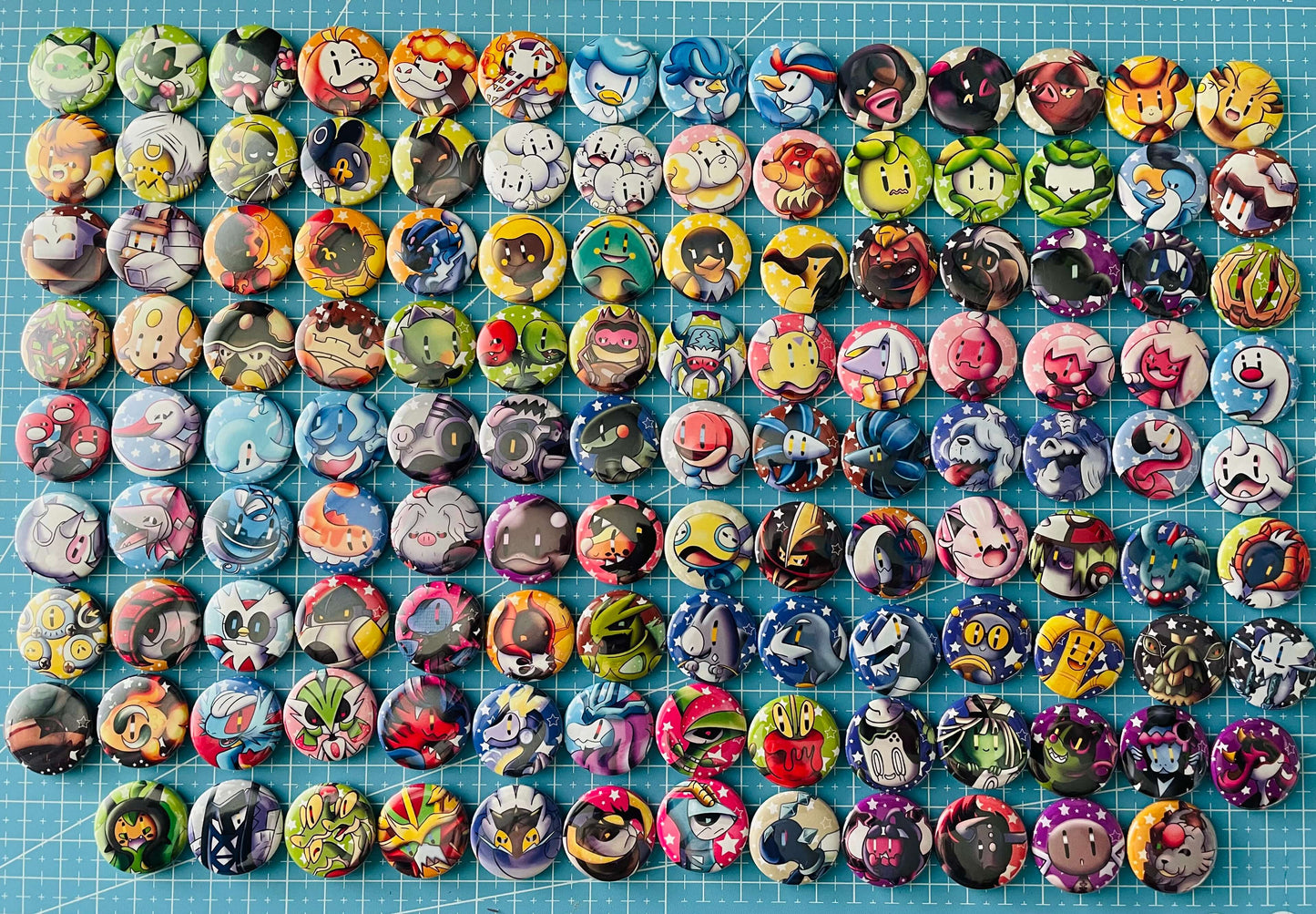 Pokemon Gen 9 pin buttons