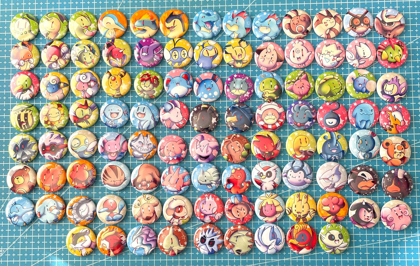 Mijn winkel Button Pokemon Gen 2 pin buttons