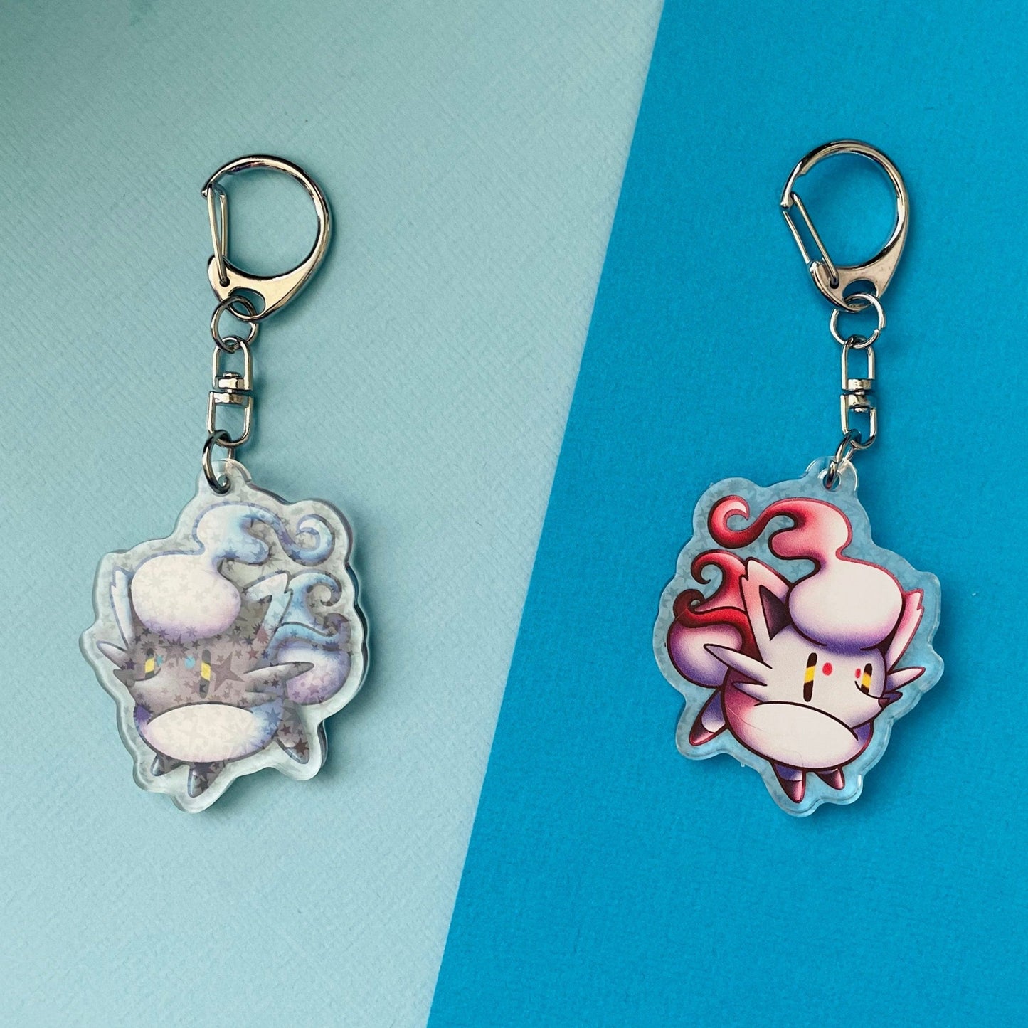 Mijn winkel Keychain Hisuian Zorua Pokemon Ghost type Keychains