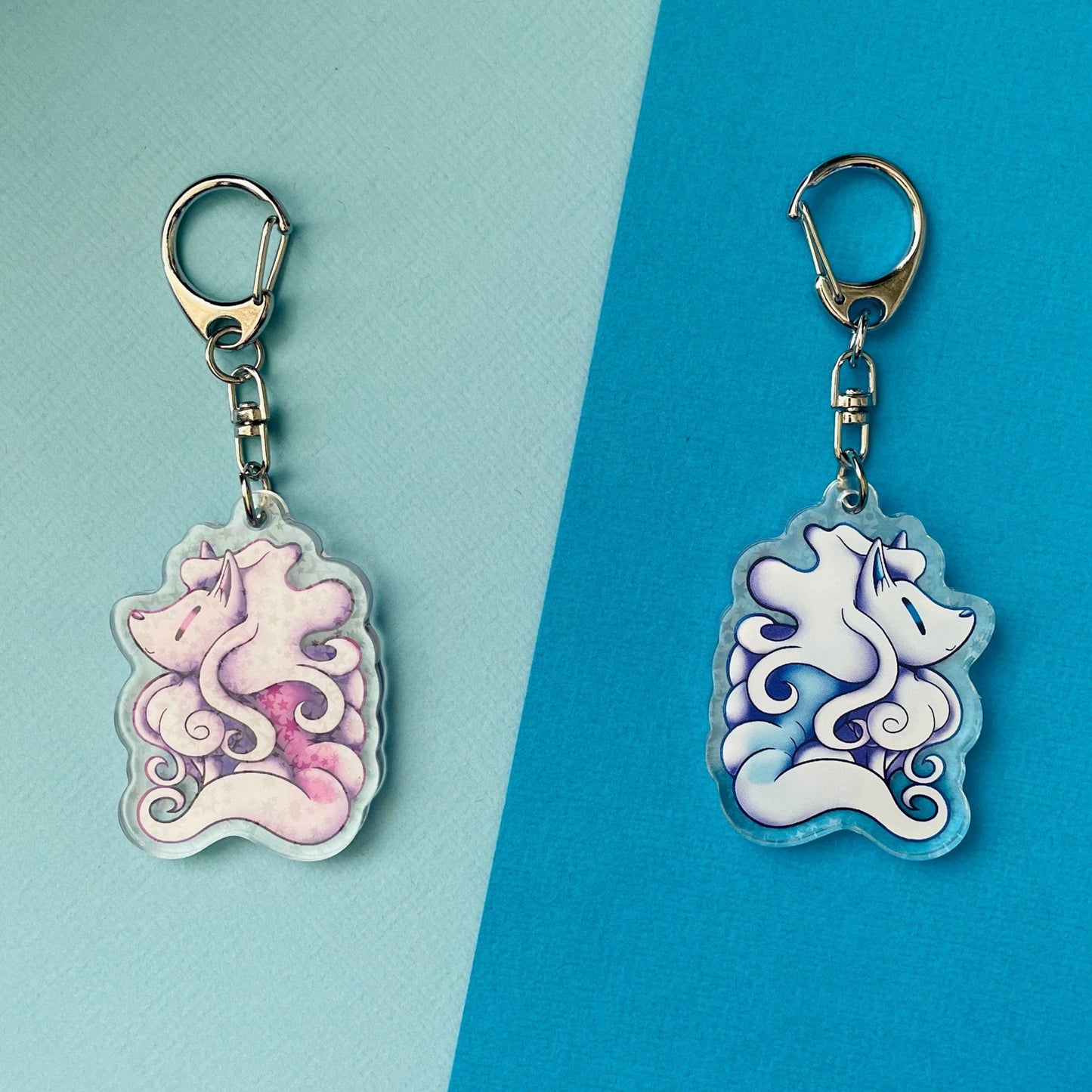 Mijn winkel Keychain Alola Ninetales Pokemon Voxes Keychains