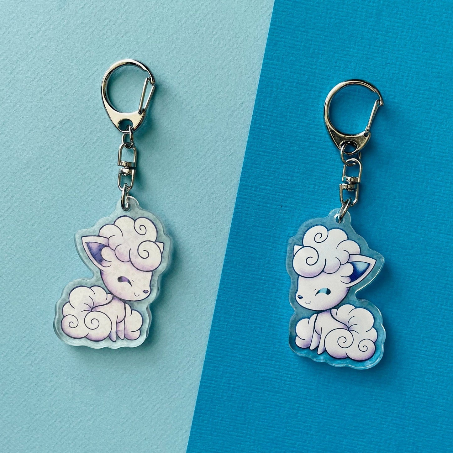 Mijn winkel Keychain Alola Vulpix Pokemon Voxes Keychains