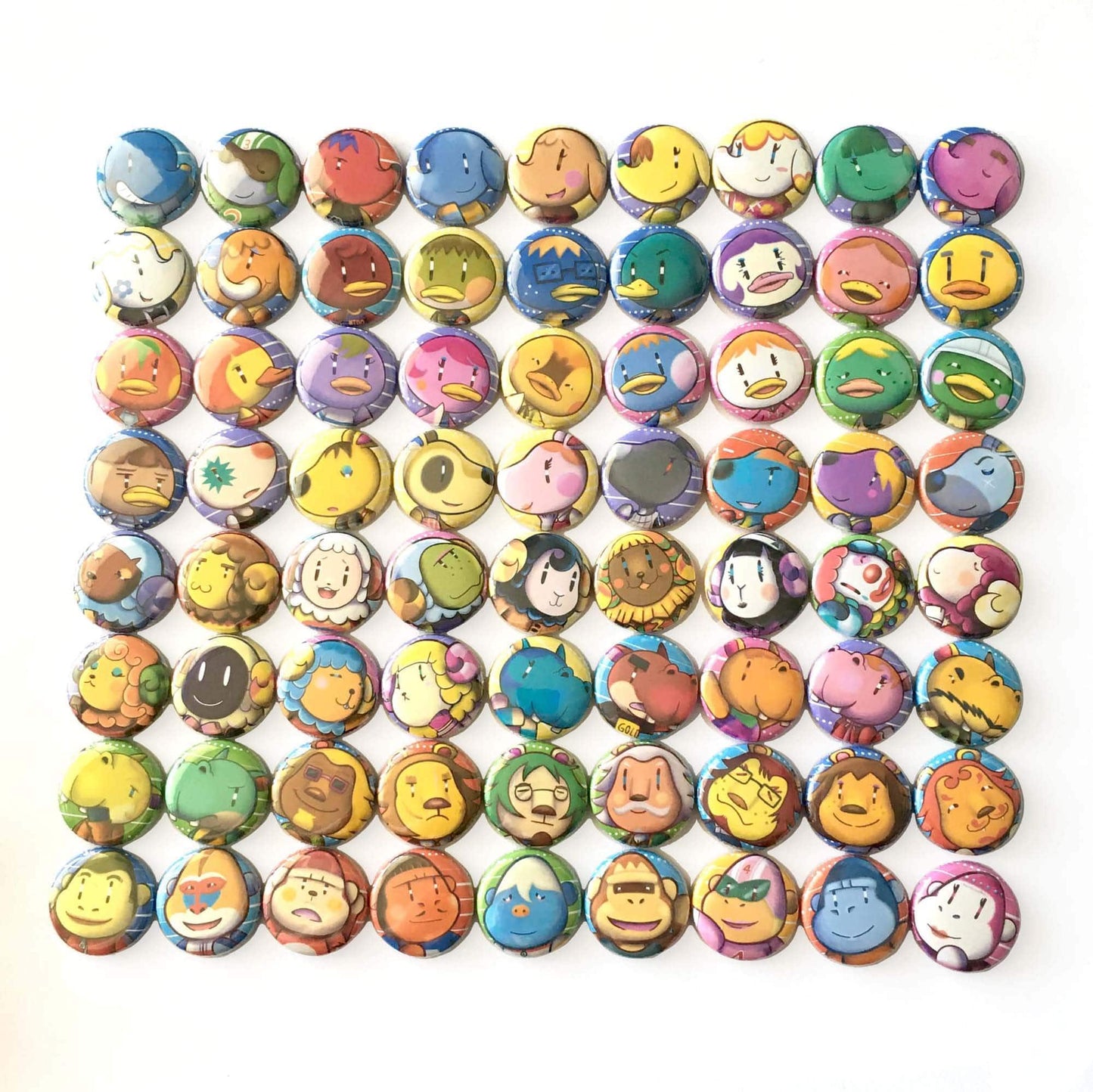 Mijn winkel Button Animal Crossing Villagers pin buttons