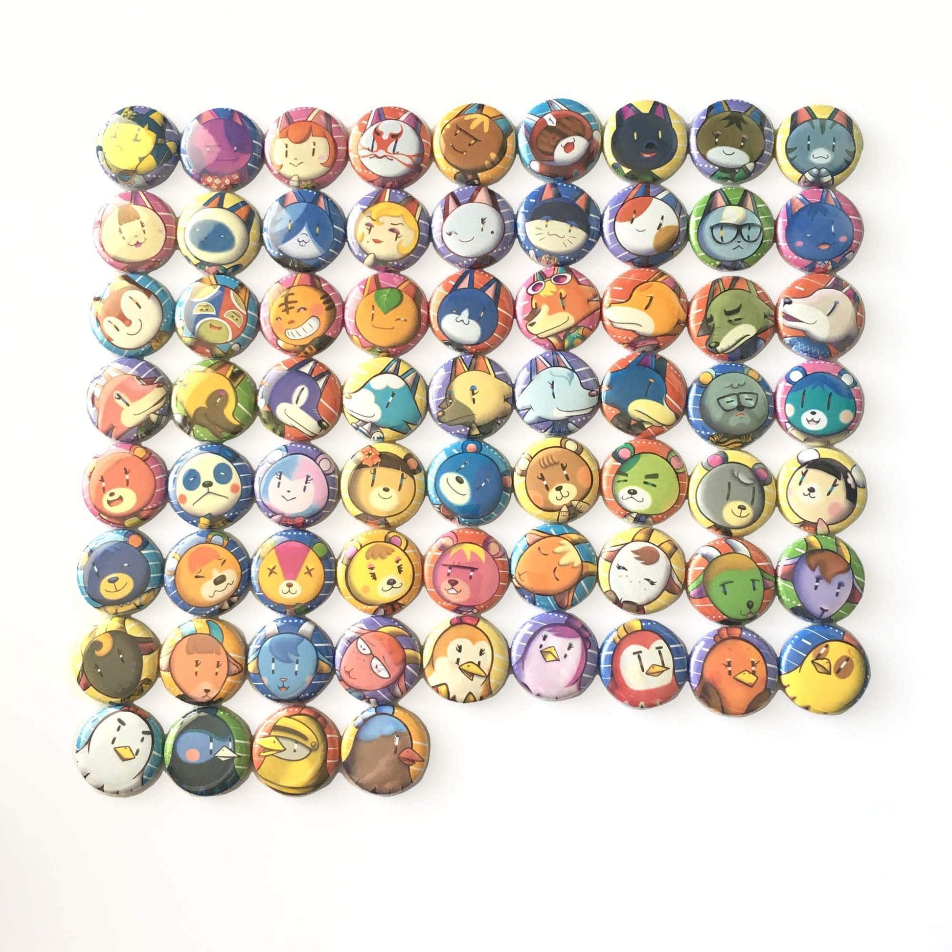 Mijn winkel Button Animal Crossing Villagers pin buttons