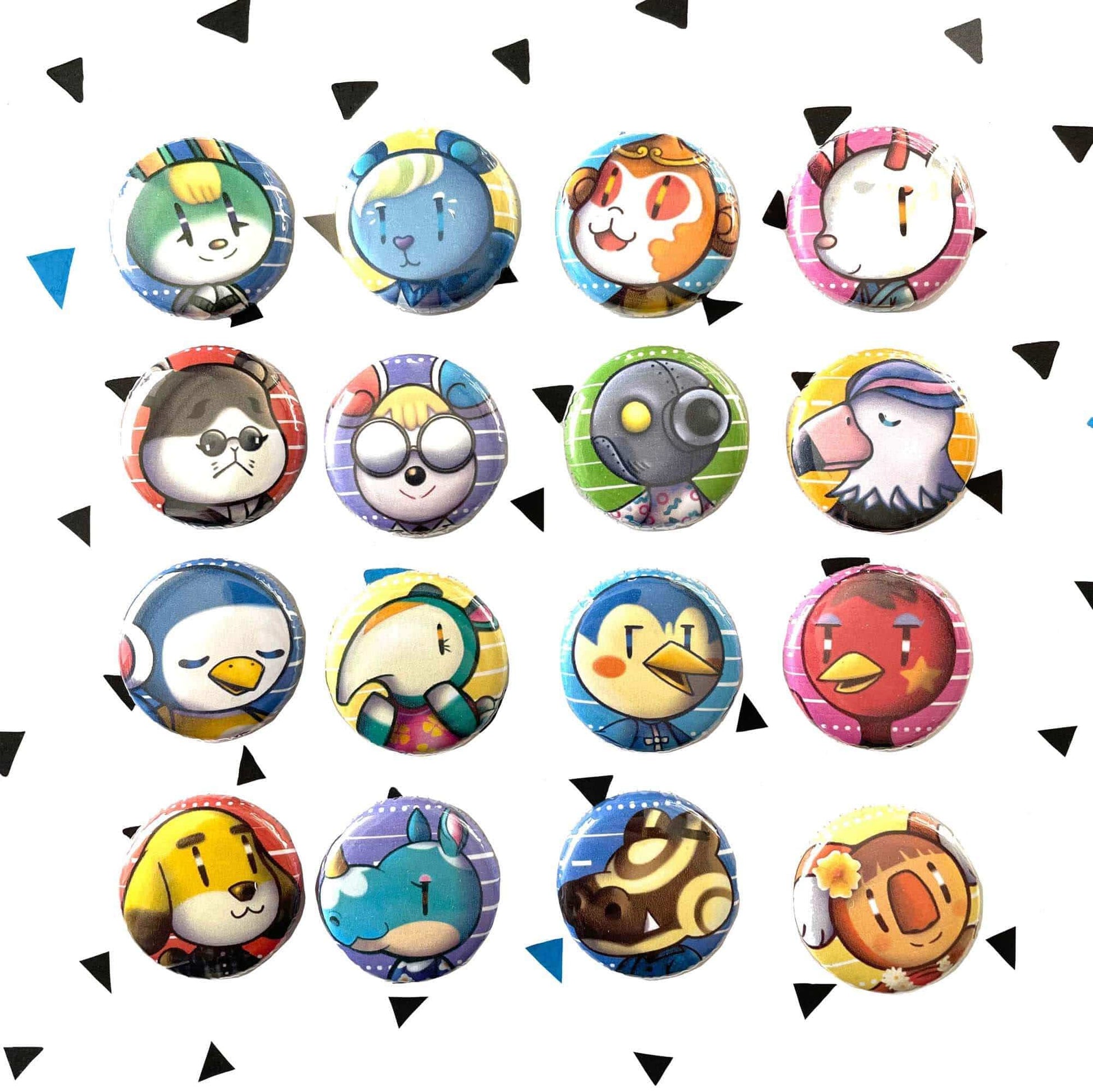 Mijn winkel Button Animal Crossing Villagers pin buttons