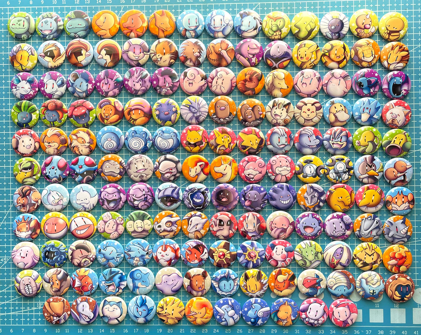 Mijn winkel Button Pokemon Gen 1  pin buttons