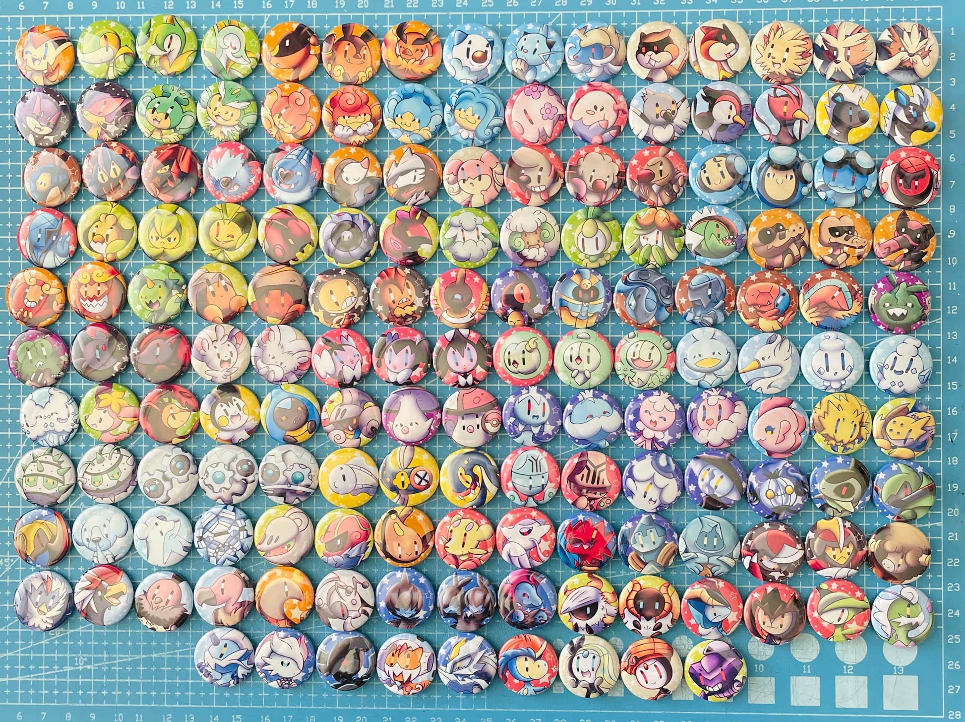 Mijn winkel Button Pokemon Gen 5 pin buttons