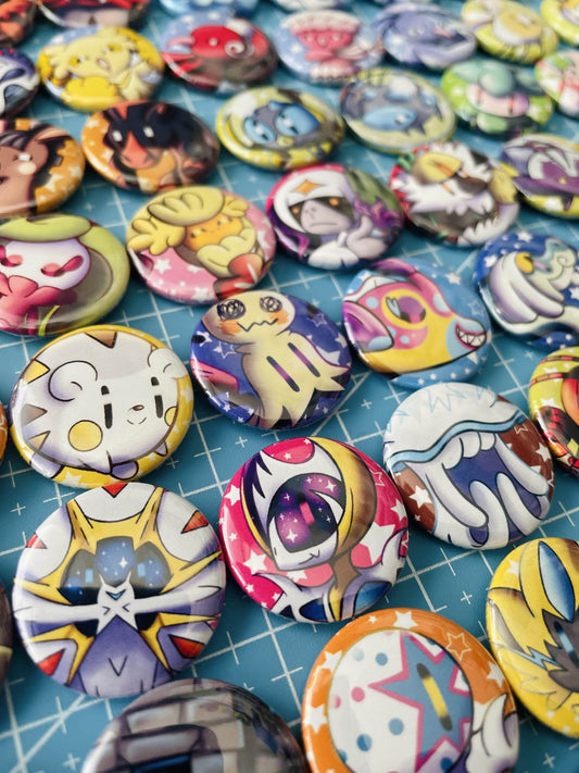 Mijn winkel Button Pokemon Gen 7 pin buttons