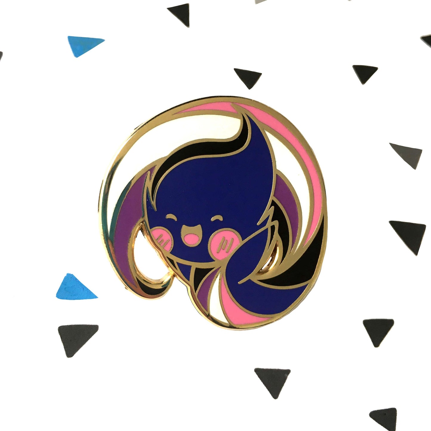 IAMBLEU Enamel pin Genderfluid Pride Flame Hard Enamel Pin