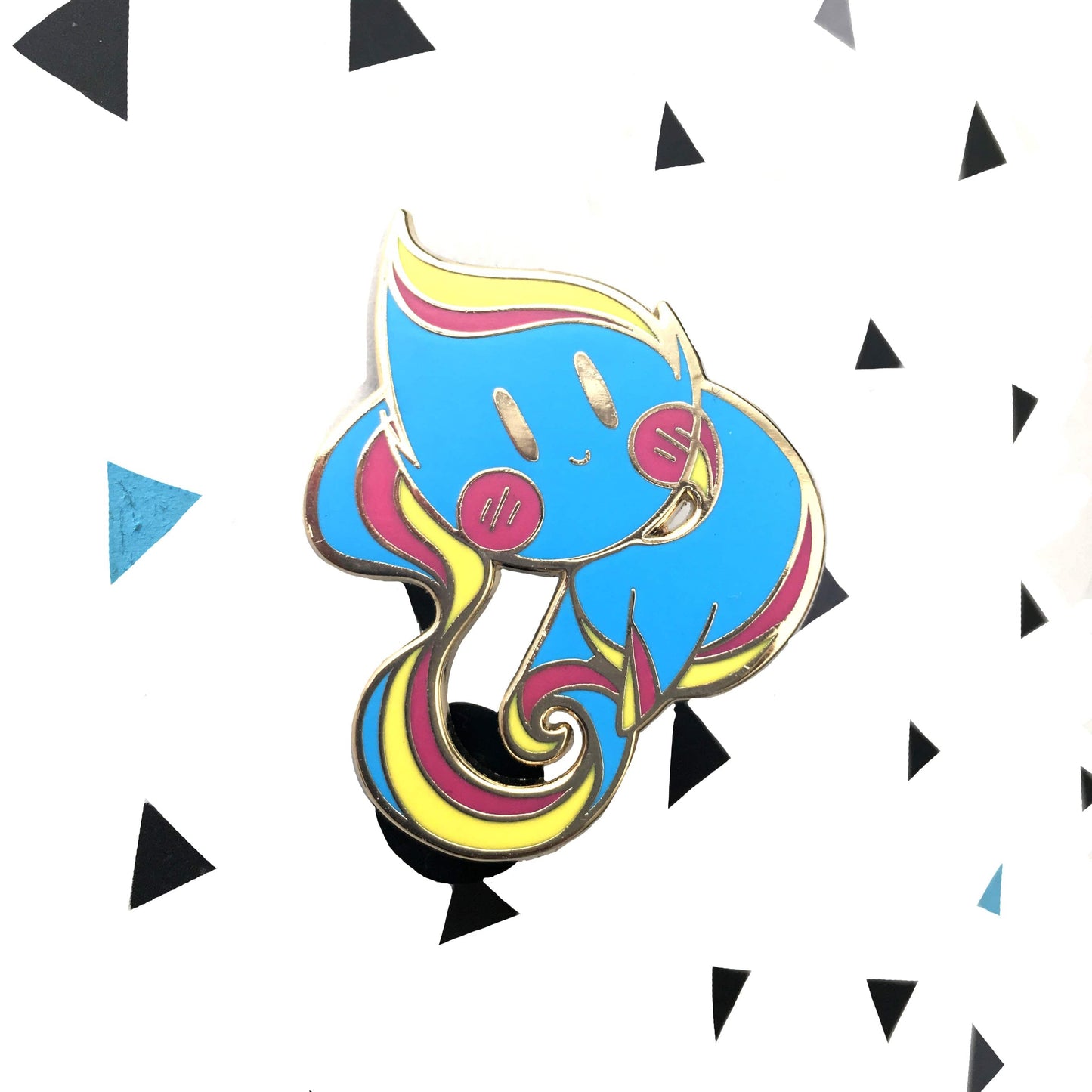 IAMBLEU Enamel pin Pansexual Pride Flame Hard Enamel Pin