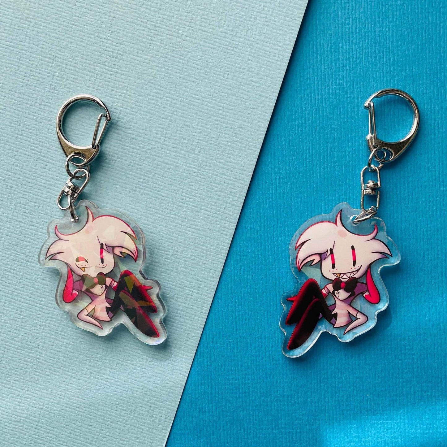 Mijn winkel Keychain Angel Dust Hazbin Hotel and Helluva Boss Keychains