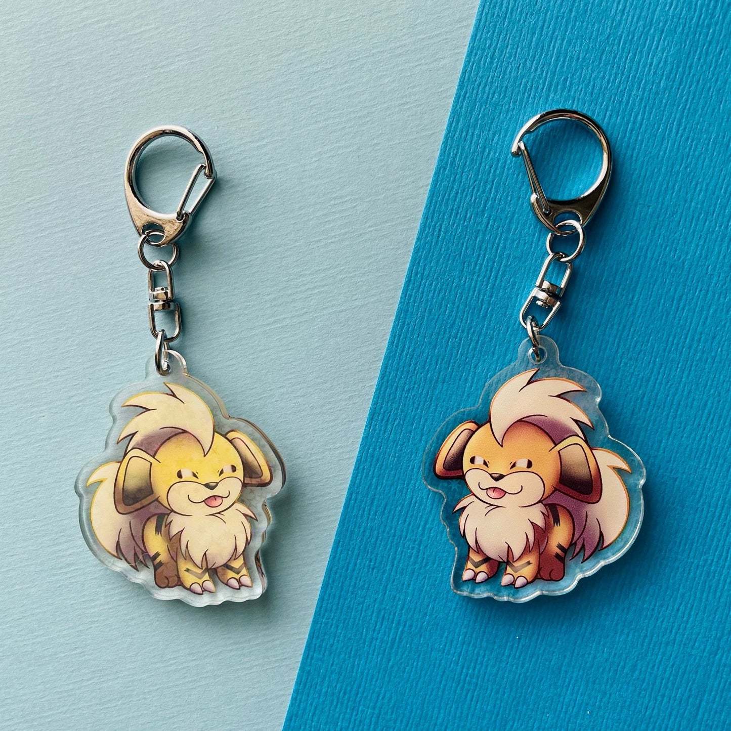 Mijn winkel Keychain Growlithe Pokemon Dogs Keychains