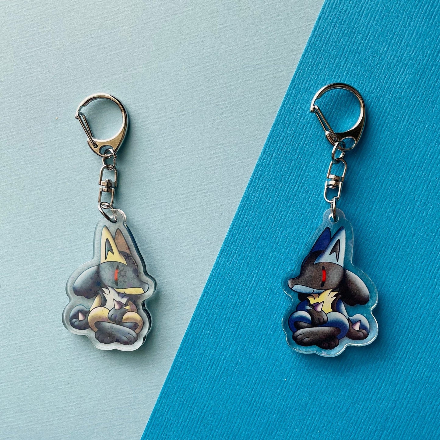 Mijn winkel Keychain Lucario Pokemon Dogs Keychains