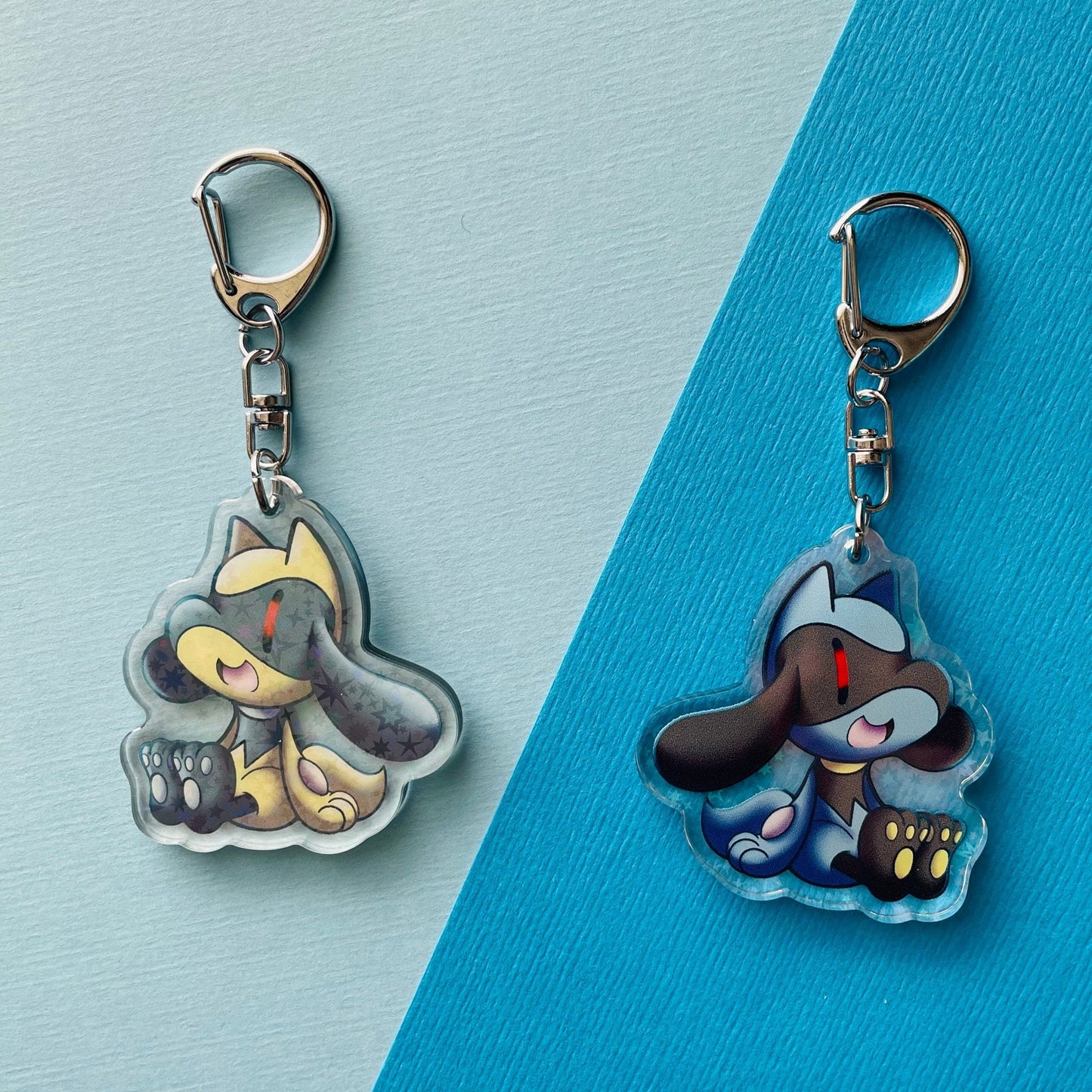 Mijn winkel Keychain Riolu Pokemon Dogs Keychains