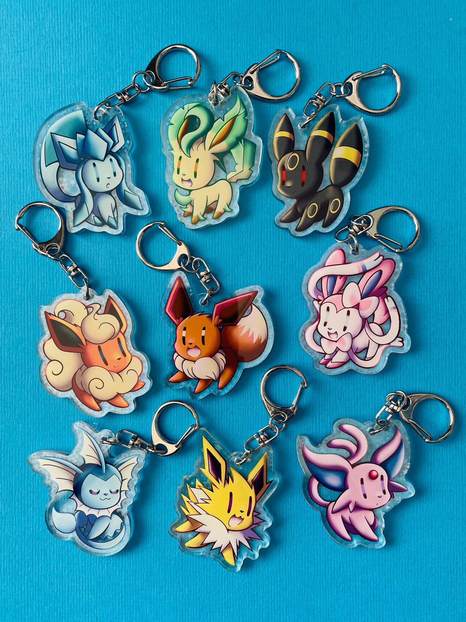 Mijn winkel Keychain Pokemon Eevee's Evolutions Keychains