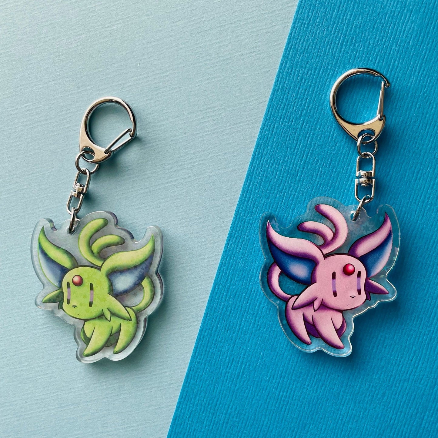 Mijn winkel Keychain Espeon Pokemon Eevee's Evolutions Keychains