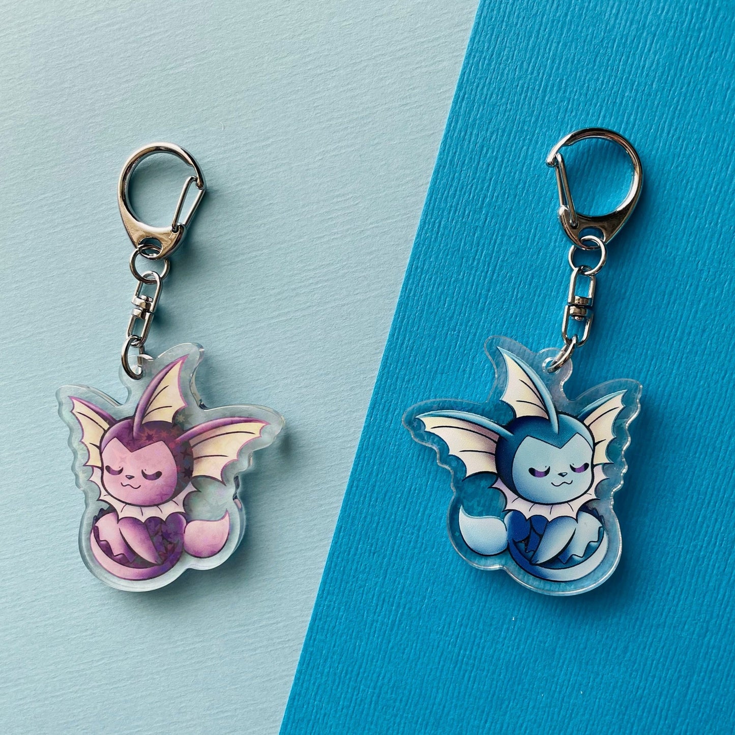 Mijn winkel Keychain Vaporeon Pokemon Eevee's Evolutions Keychains