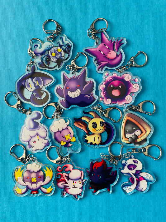 Mijn winkel Keychain Pokemon Ghost type Keychains