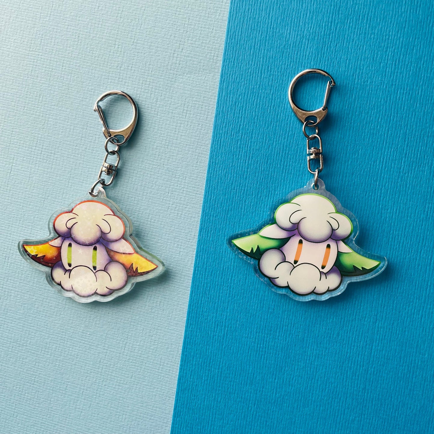 Mijn winkel Keychain Cottonee Pokemon Grass Type Keychains