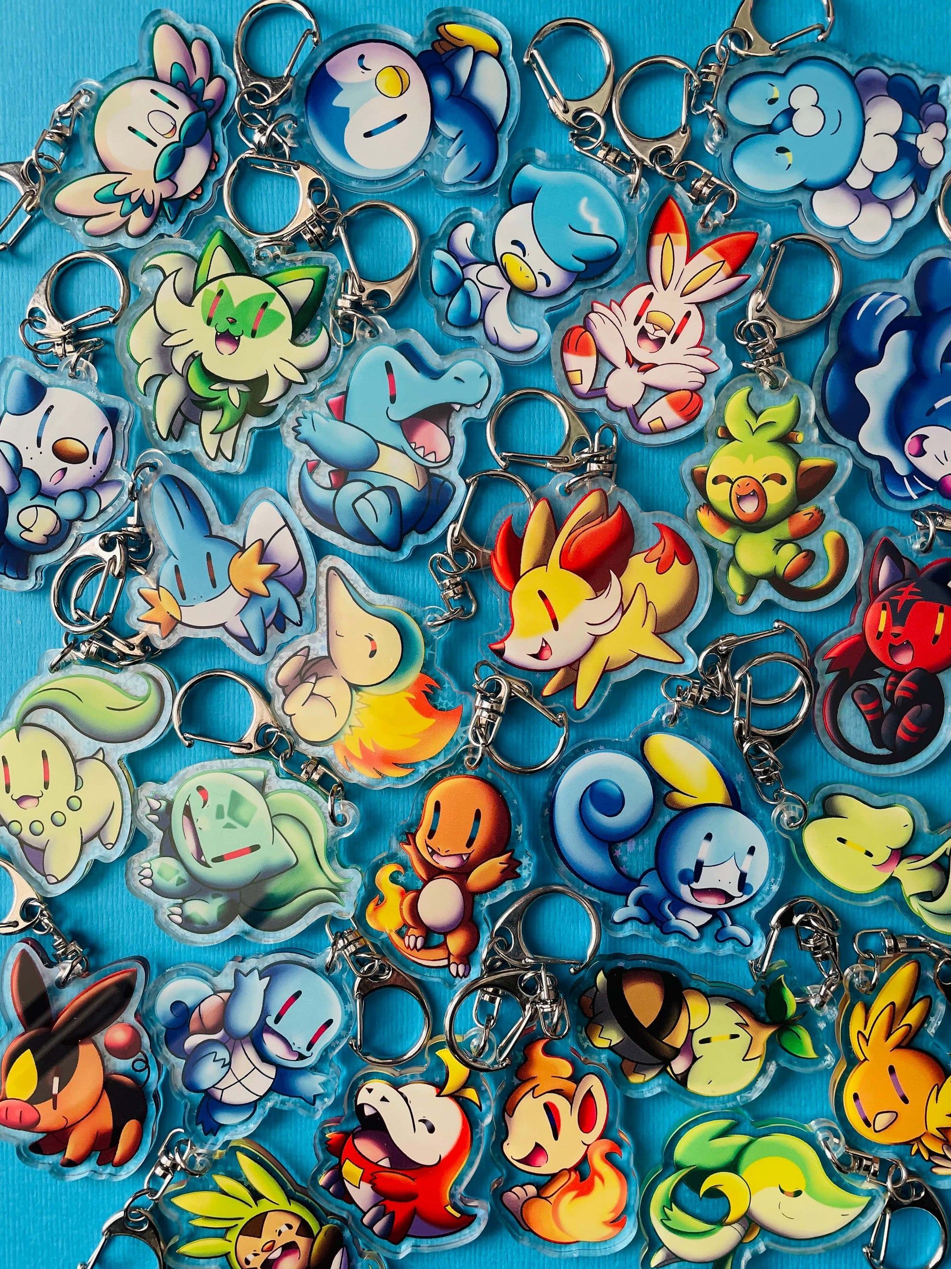 Mijn winkel Keychain Pokemon Starters Keychains