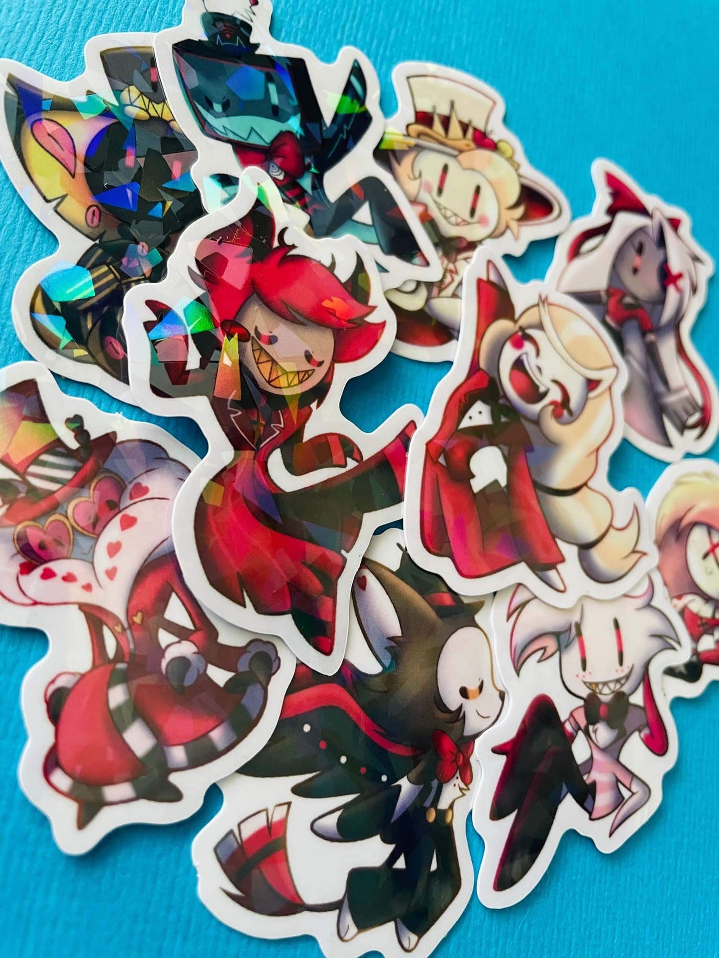 Mijn winkel Sticker Hazbin Hotel Vinyl Holographic Stickers