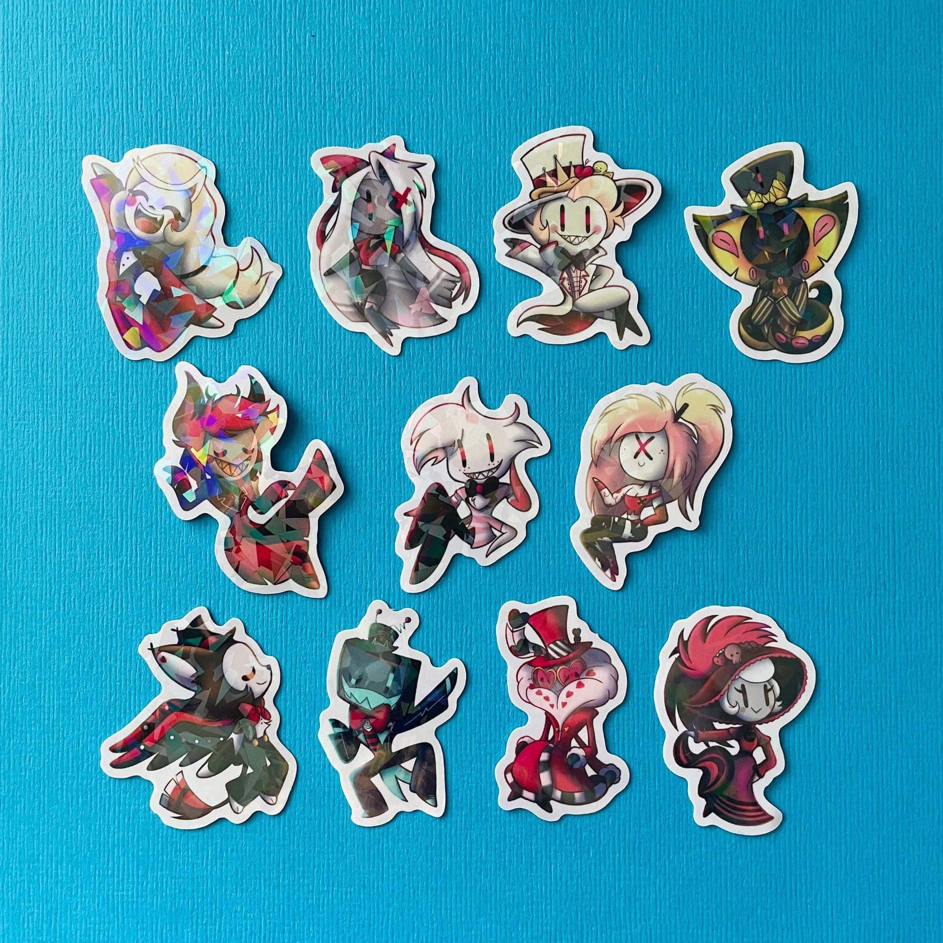 Mijn winkel Sticker Hazbin Hotel Vinyl Holographic Stickers