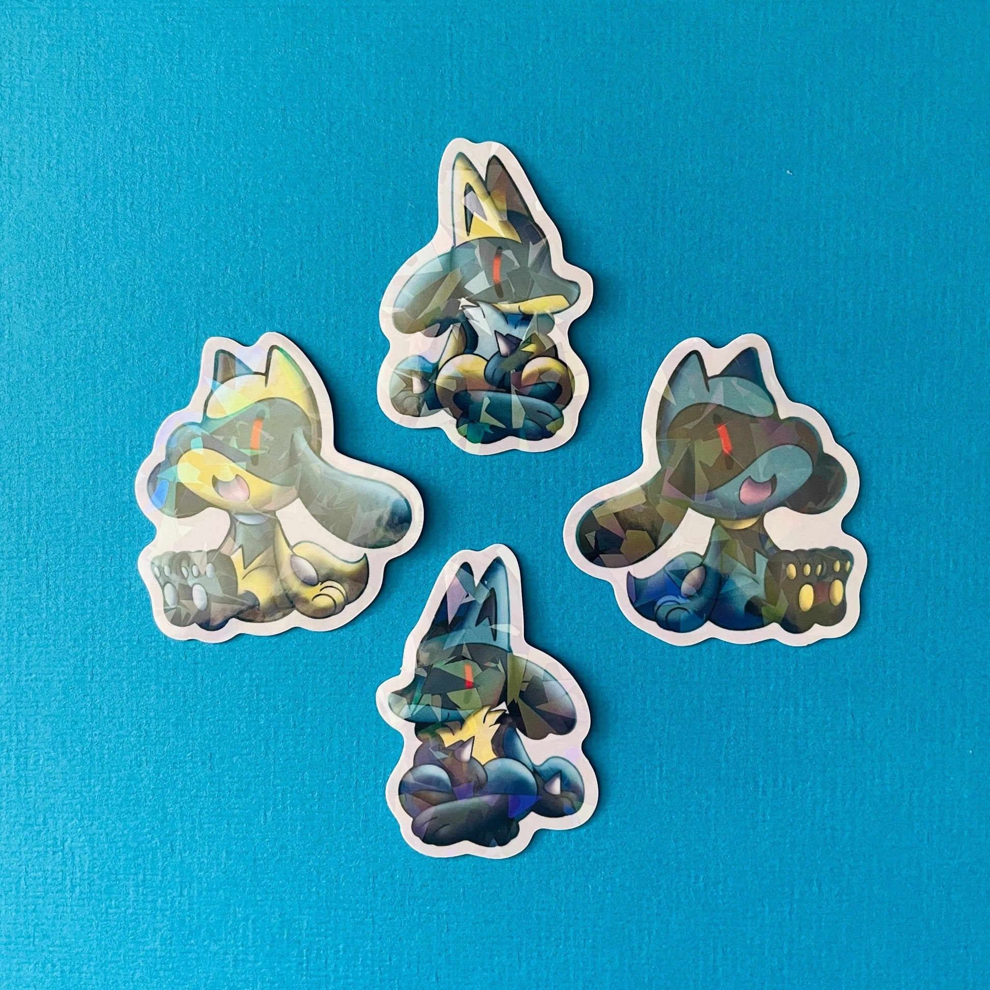 Mijn winkel Sticker Pokemon Dogs Vinyl Holographic Stickers