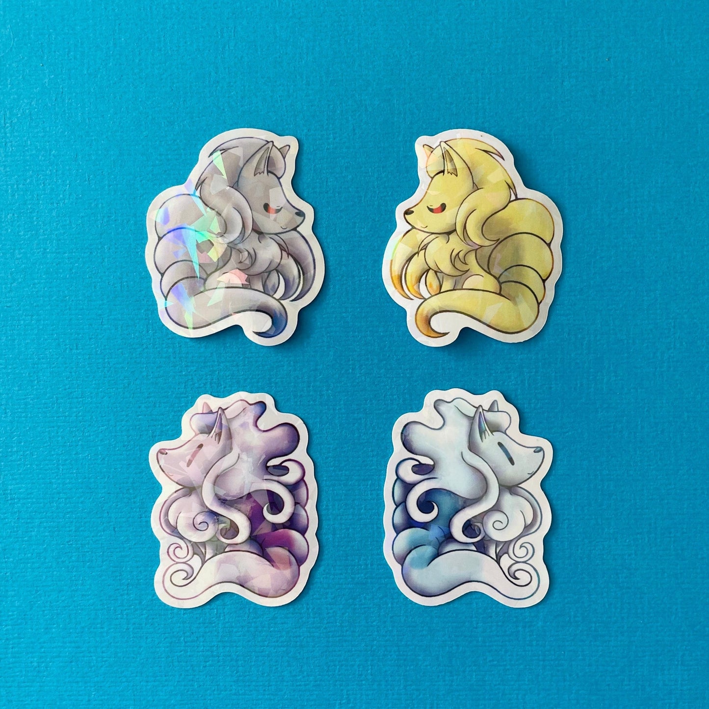 Mijn winkel Sticker Pokemon Foxes Vinyl Holographic Stickers