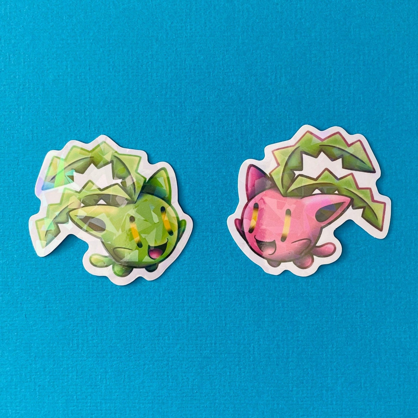 Mijn winkel Sticker Pokemon Grass Type Vinyl Holographic Stickers