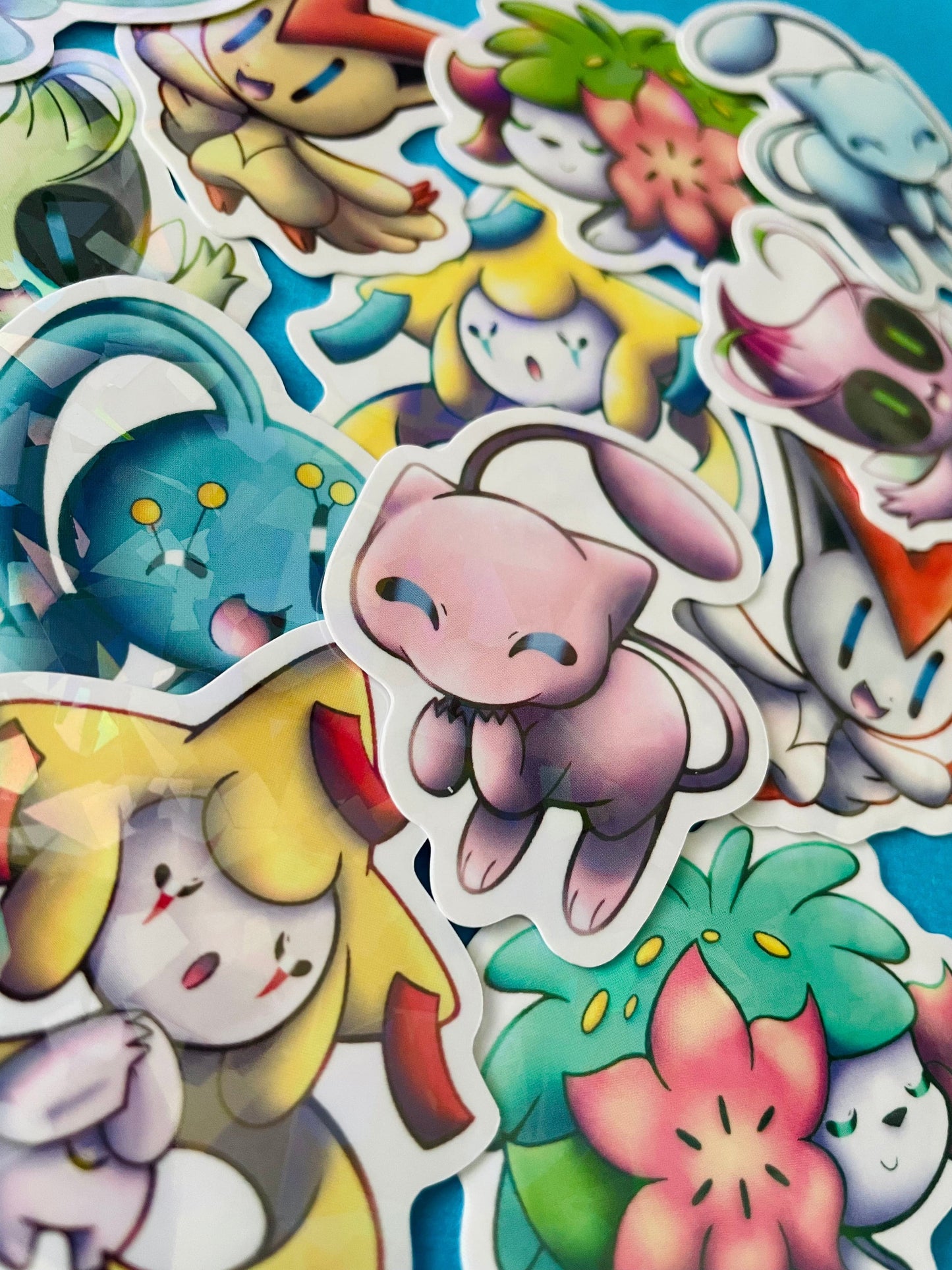 Mijn winkel Sticker Pokemon Legendary and Mythical Vinyl Holographic Stickers