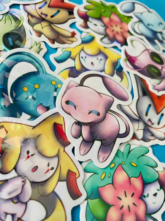 Mijn winkel Sticker Pokemon Legendary and Mythical Vinyl Holographic Stickers