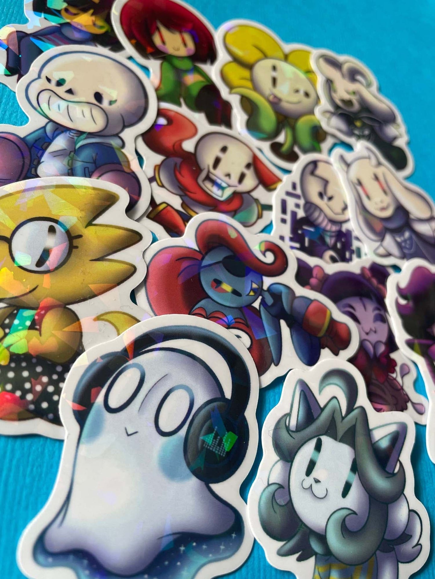 Mijn winkel Sticker Undertale Vinyl Holographic Stickers