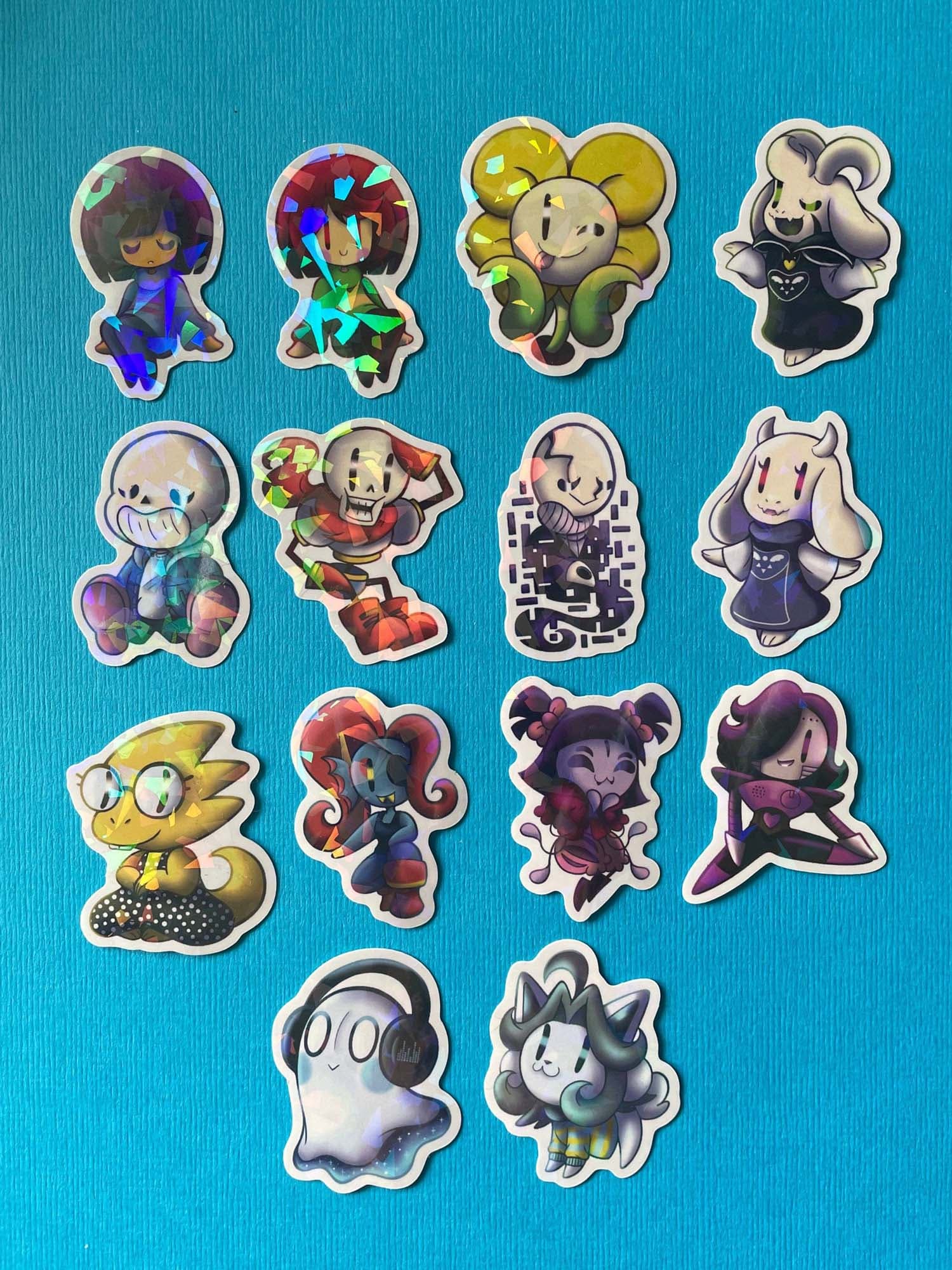 Mijn winkel Sticker Undertale Vinyl Holographic Stickers